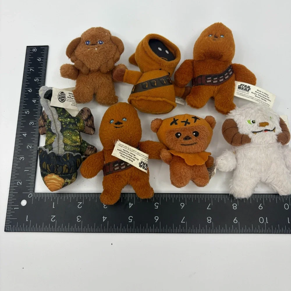Star Wars Episode III Burger King Plush Toy Lot Of 7 2005 Characters